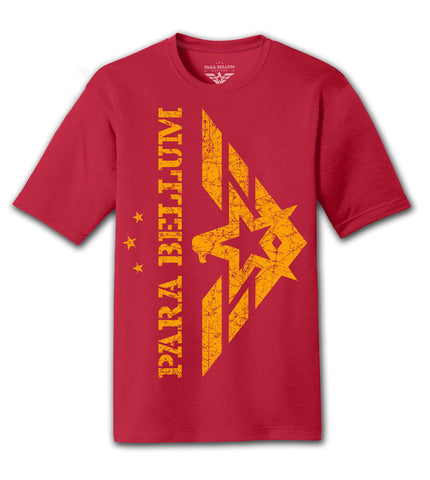 “Reoriented” Red Moisture Wicking T-Shirt