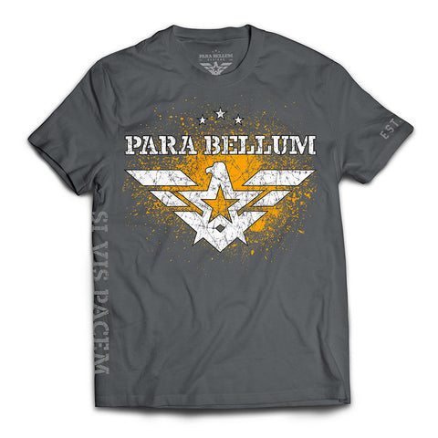 “Si Vis Pacem” Gold on Gray T-Shirt