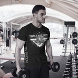 “Si Vis Pacem” Grey on Black T-Shirt