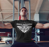 “Si Vis Pacem” Grey on Black T-Shirt