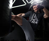 “Reoriented” Black Moisture Wicking T-Shirt