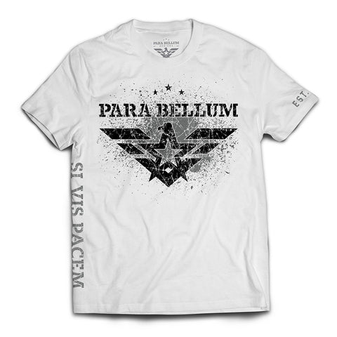 “Si Vis Pacem” Black on White T-Shirt