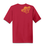 “Reoriented” Red Moisture Wicking T-Shirt